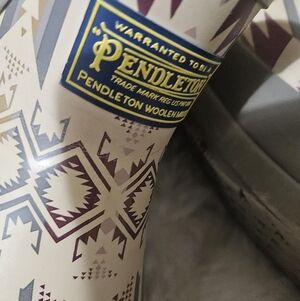 ladies PENDLETON ankle high Aztec print rain boots